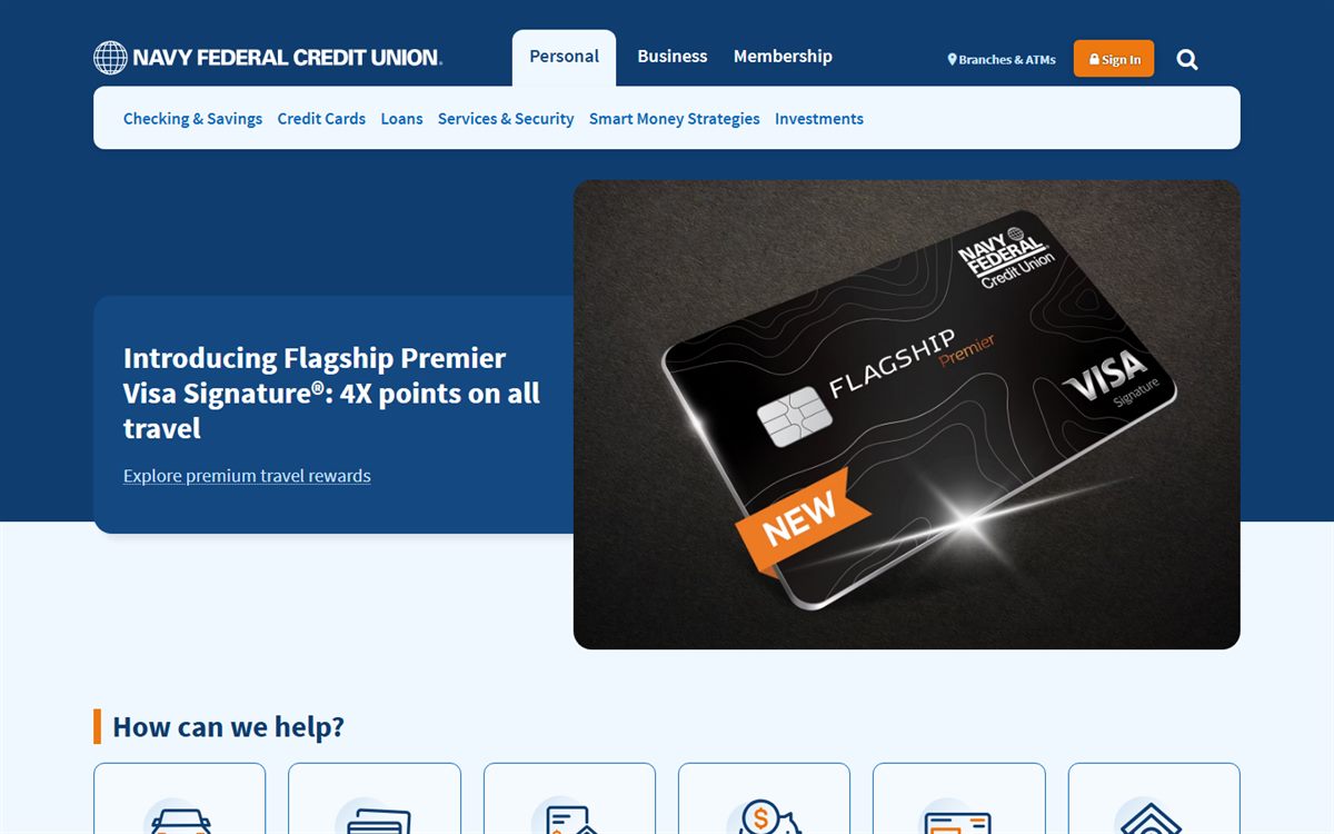 Navy Federal Credit Union website